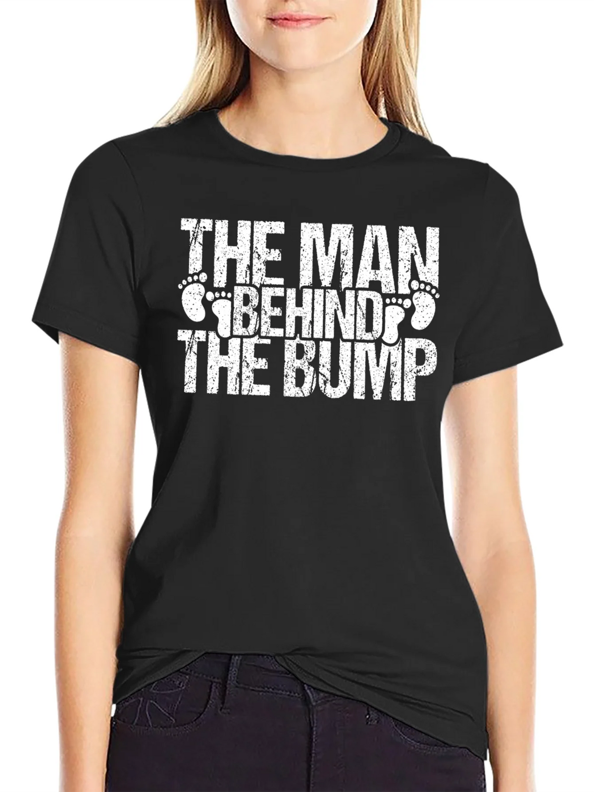 The Man Behind Bump Graphic Tee - Dad To Be Shirt product image 2