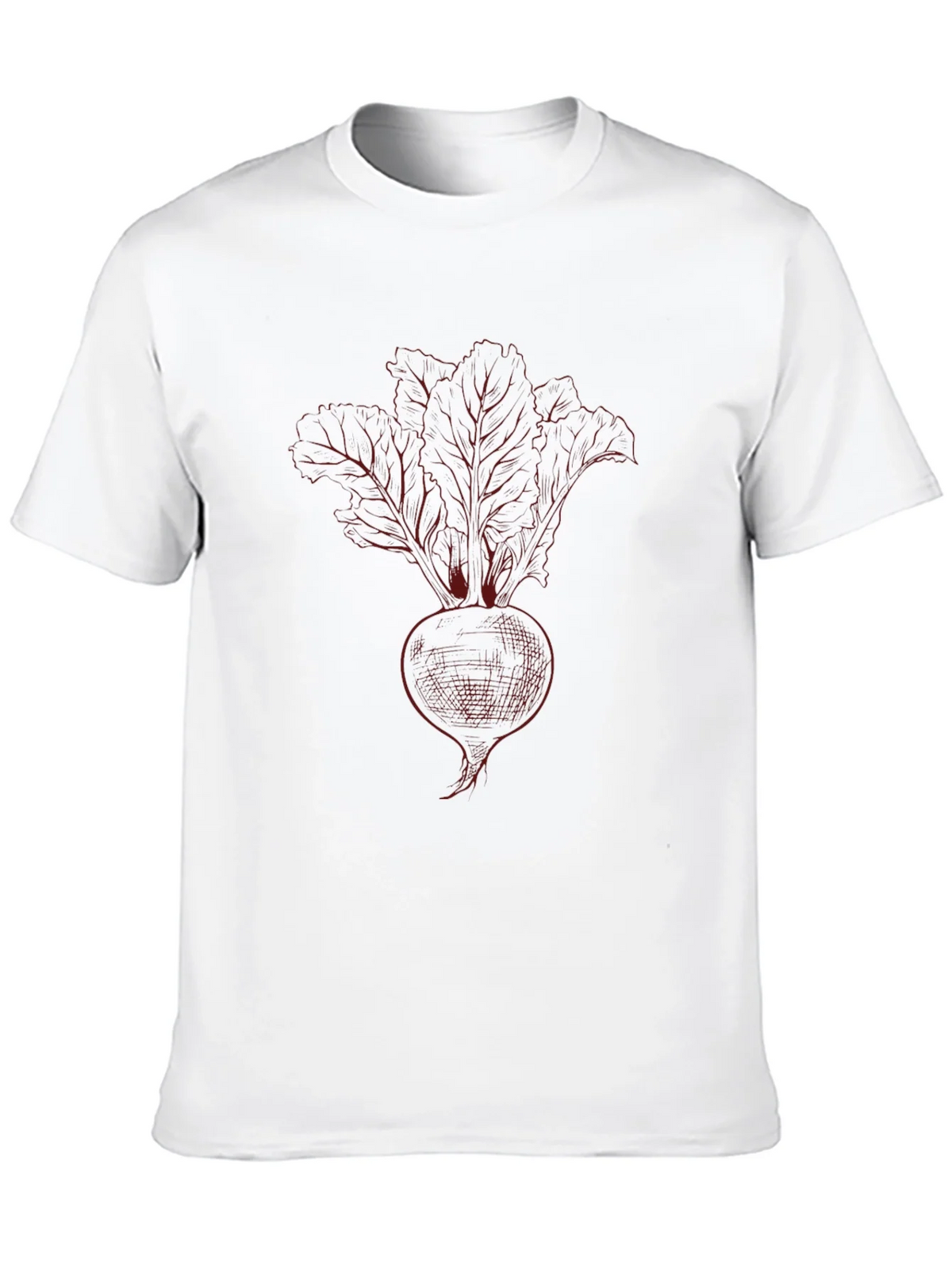 Beetroot Sketch Graphic Tee - Black Cotton T-Shirt product image 9