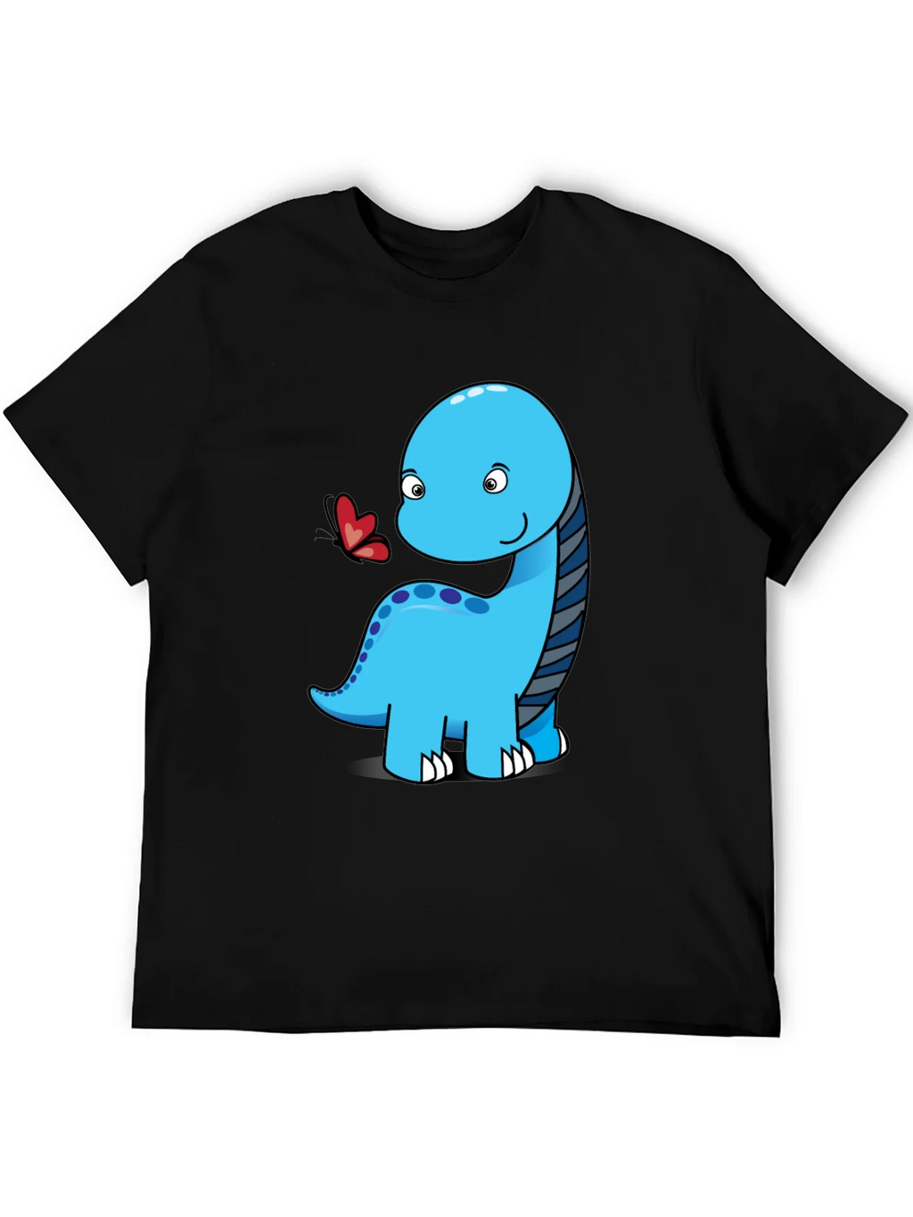 Cute Dinosaur Graphic Tee - Black Short Sleeve Shirt product image 5