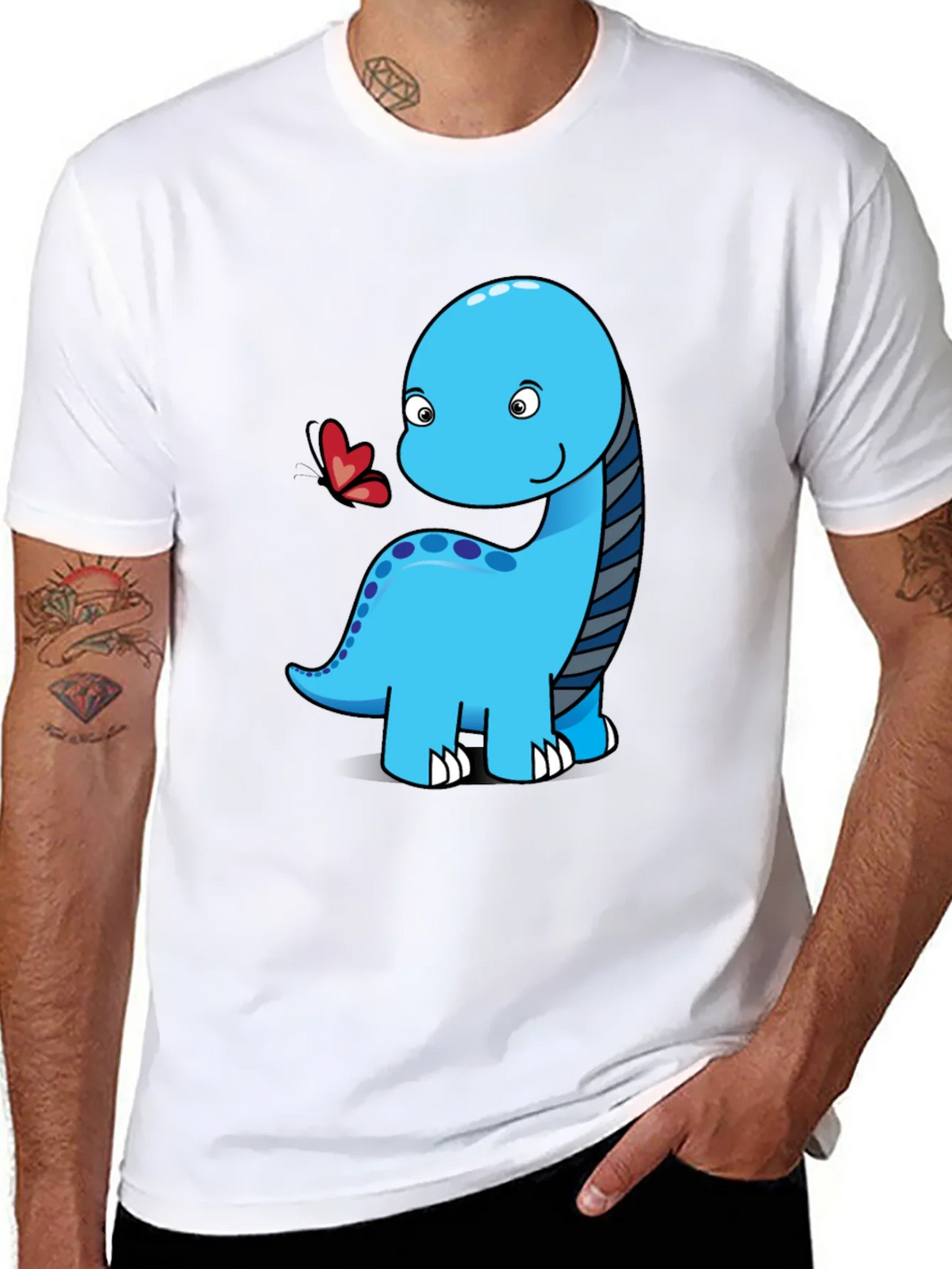 Cute Dinosaur Graphic Tee - Black Short Sleeve Shirt product image 7