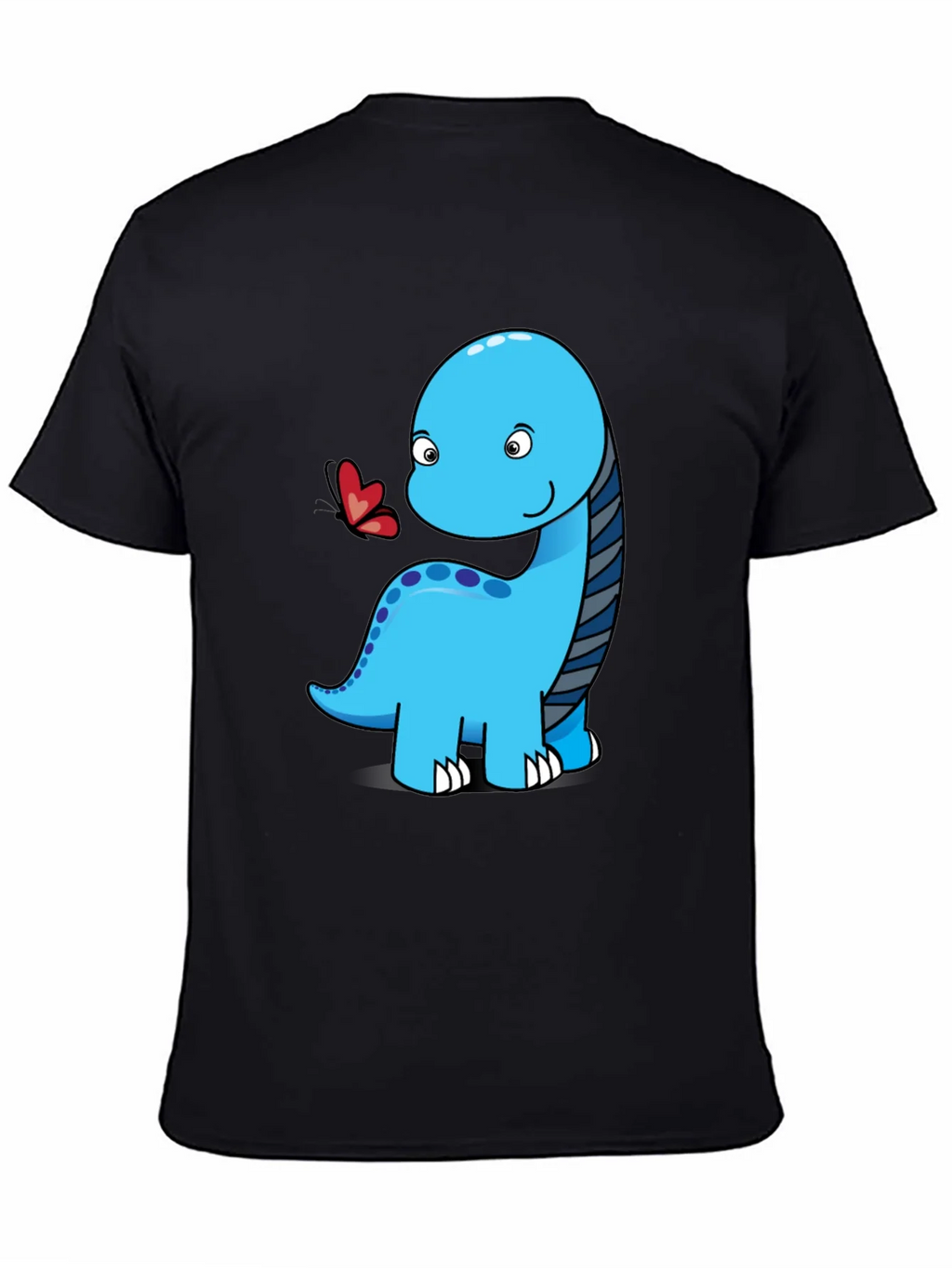 Cute Dinosaur Graphic Tee - Black Short Sleeve Shirt product image 4