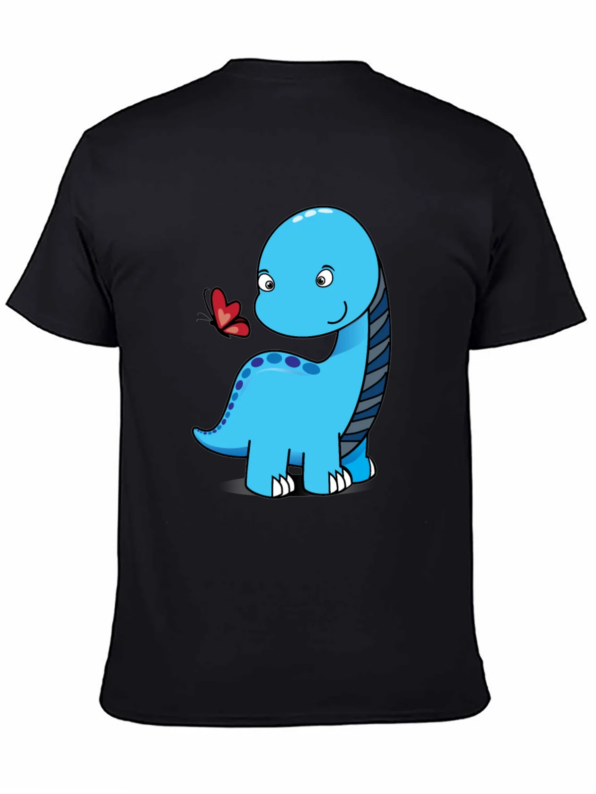 Cute Dinosaur Graphic Tee - Black Short Sleeve Shirt product image 4
