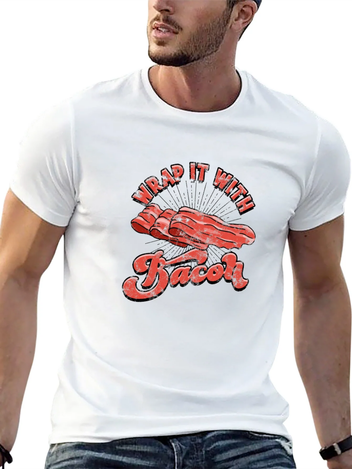 Wrap It With Bacon Graphic T-Shirt product image 12
