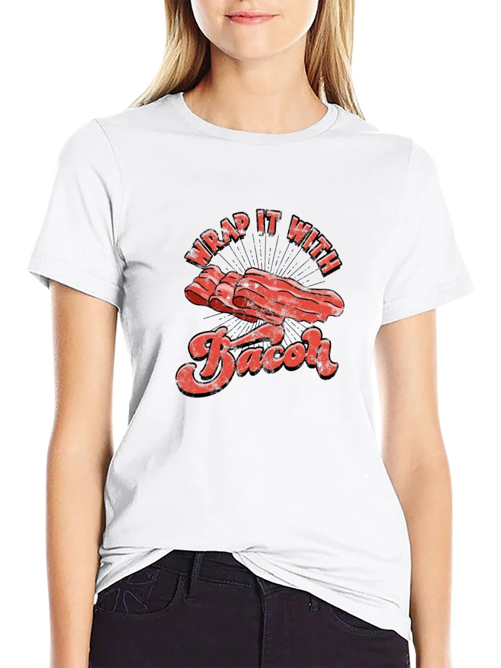 Wrap It With Bacon Graphic T-Shirt product image 8