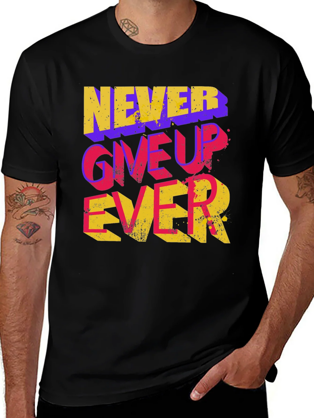 Never Give Up Ever Graphic Tee product image 1