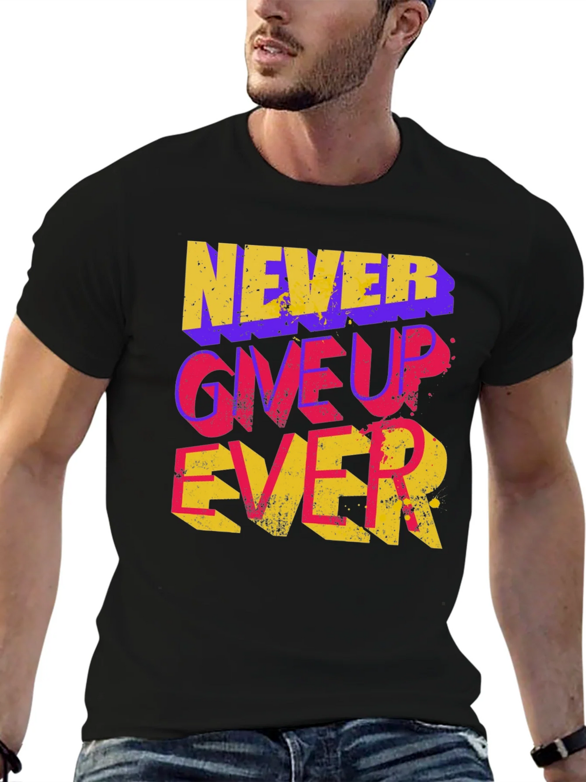 Never Give Up Ever Graphic Tee product image 6