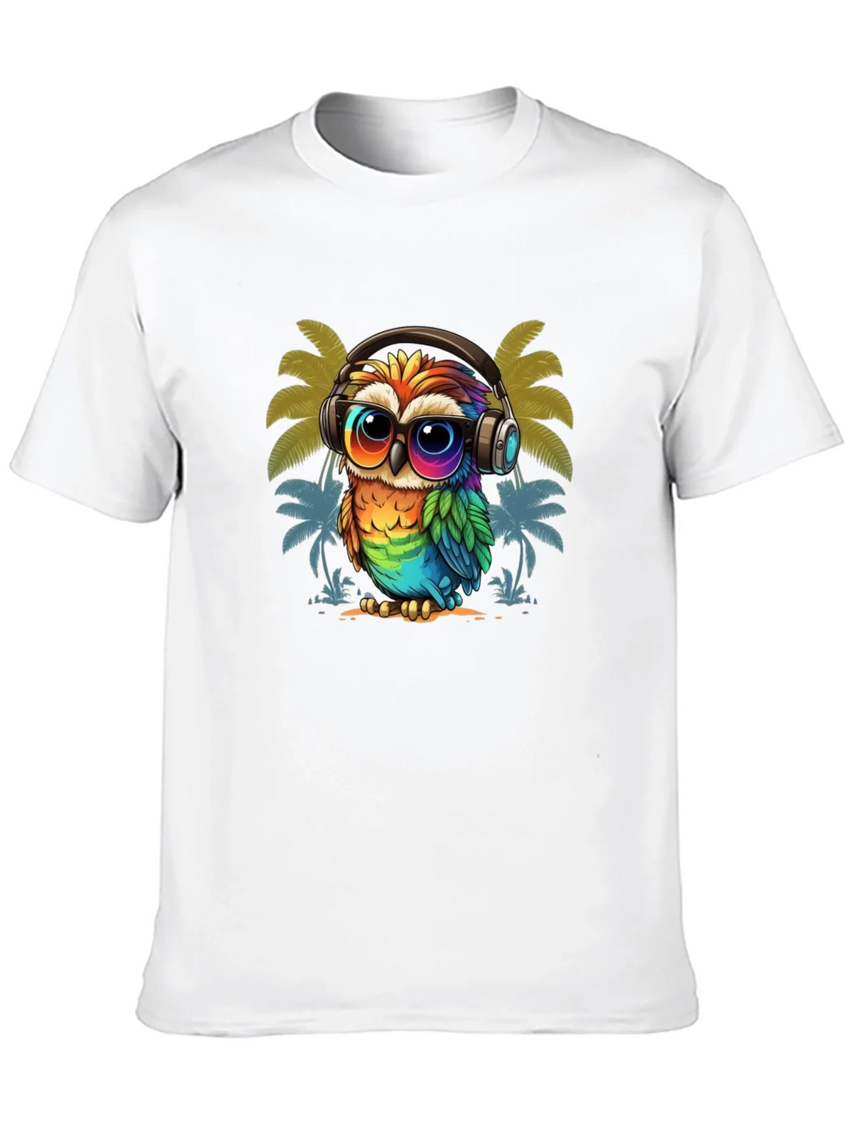 Cool Owl Graphic Tee - Tropical Vibe product image 9