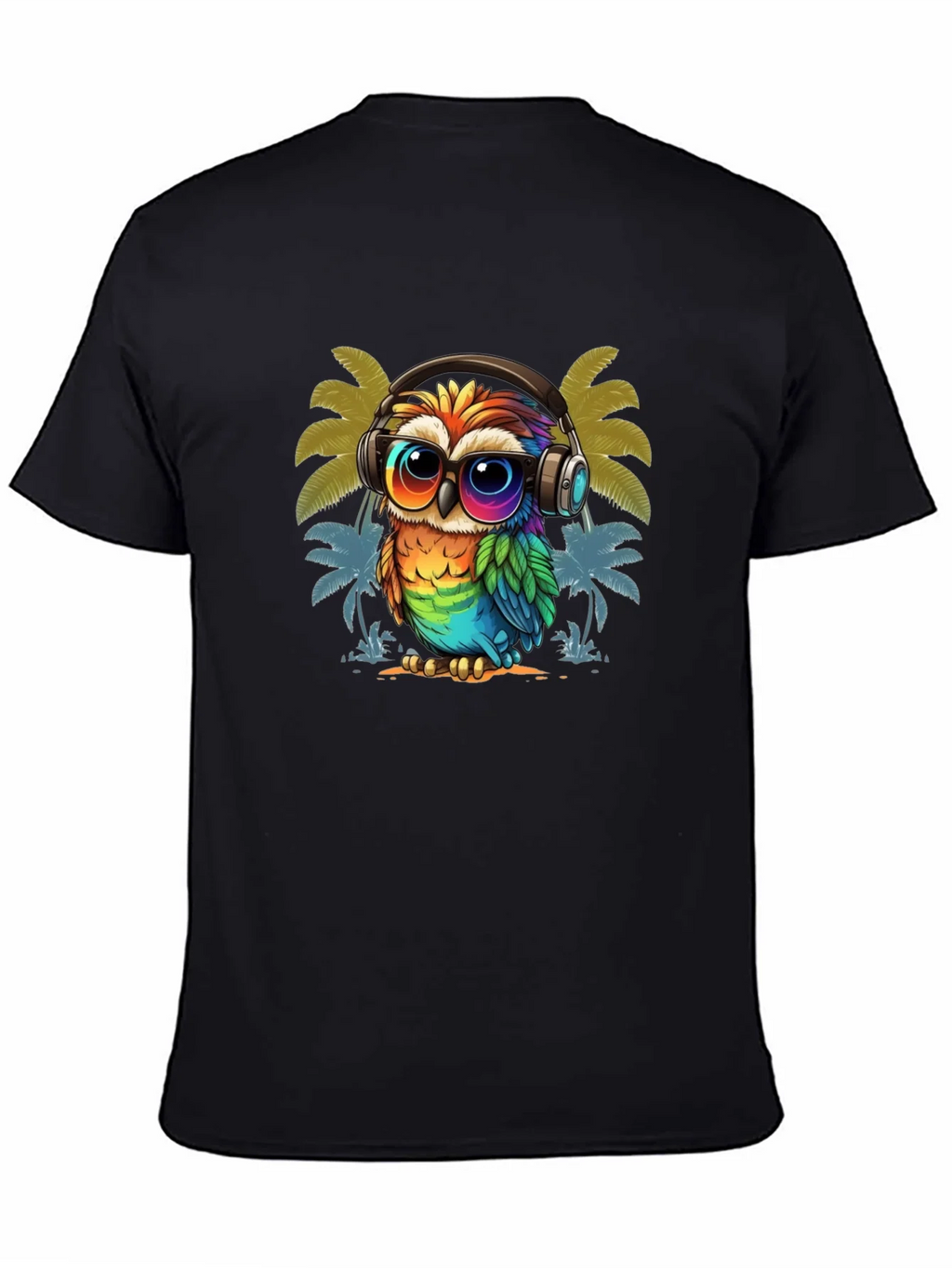 Cool Owl Graphic Tee - Tropical Vibe product image 4