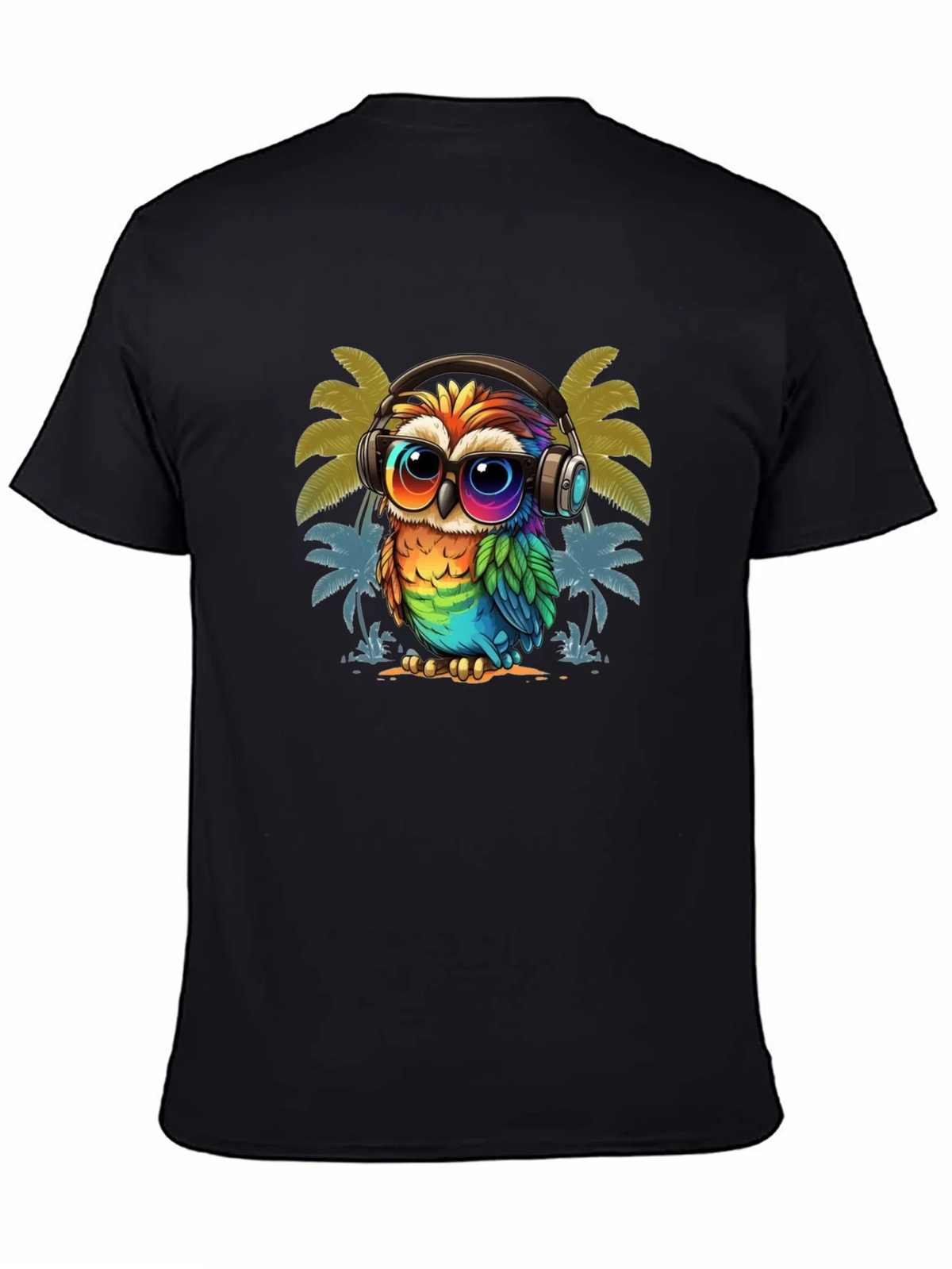 Cool Owl Graphic Tee - Tropical Vibe product image 4
