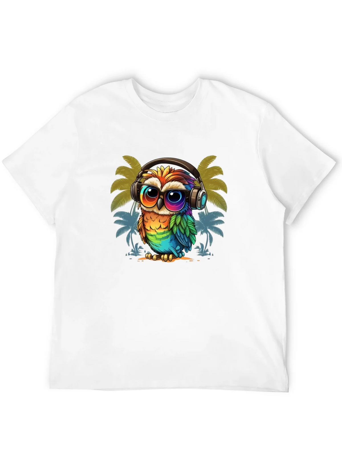 Cool Owl Graphic Tee - Tropical Vibe product image 11