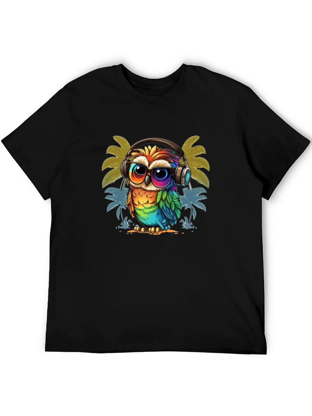 Cool Owl Graphic Tee - Tropical Vibe product image 5