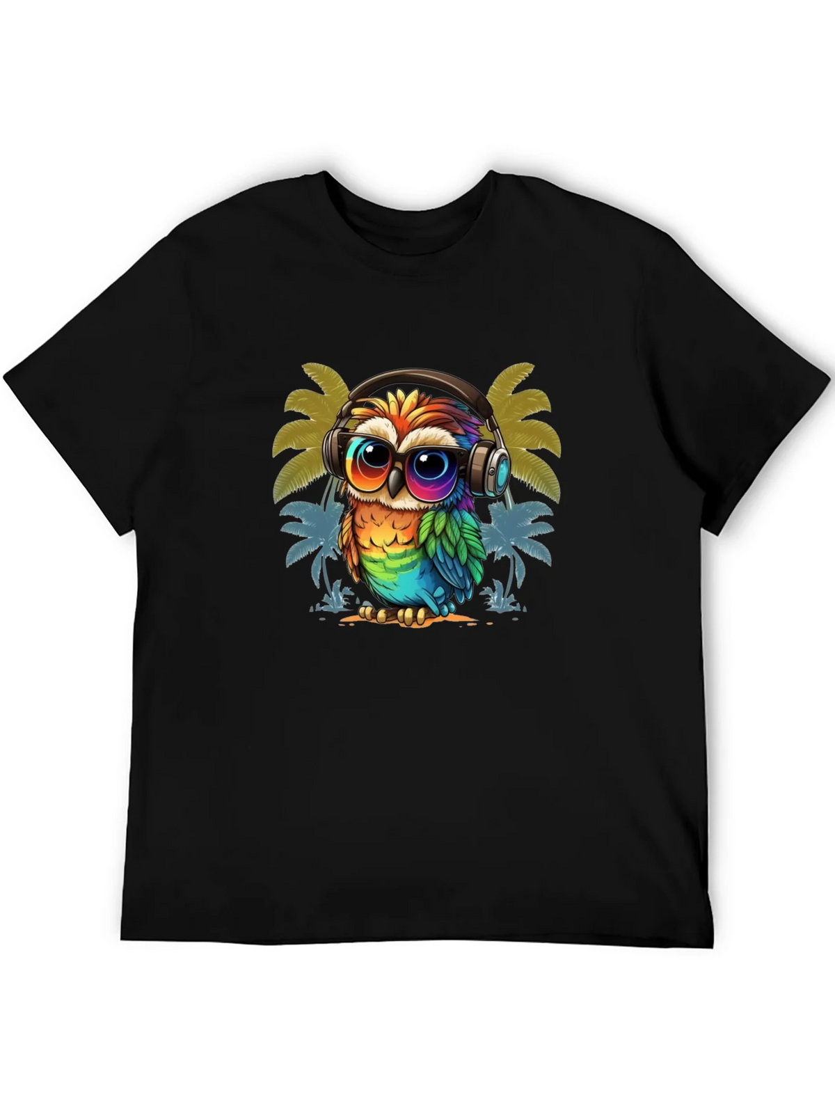 Cool Owl Graphic Tee - Tropical Vibe product image 5