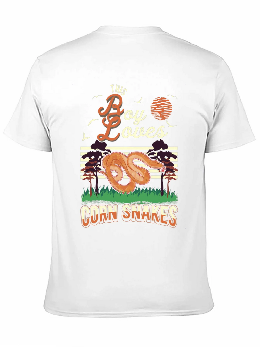 Boy Loves Corn Snakes Graphic T-Shirt product image 7