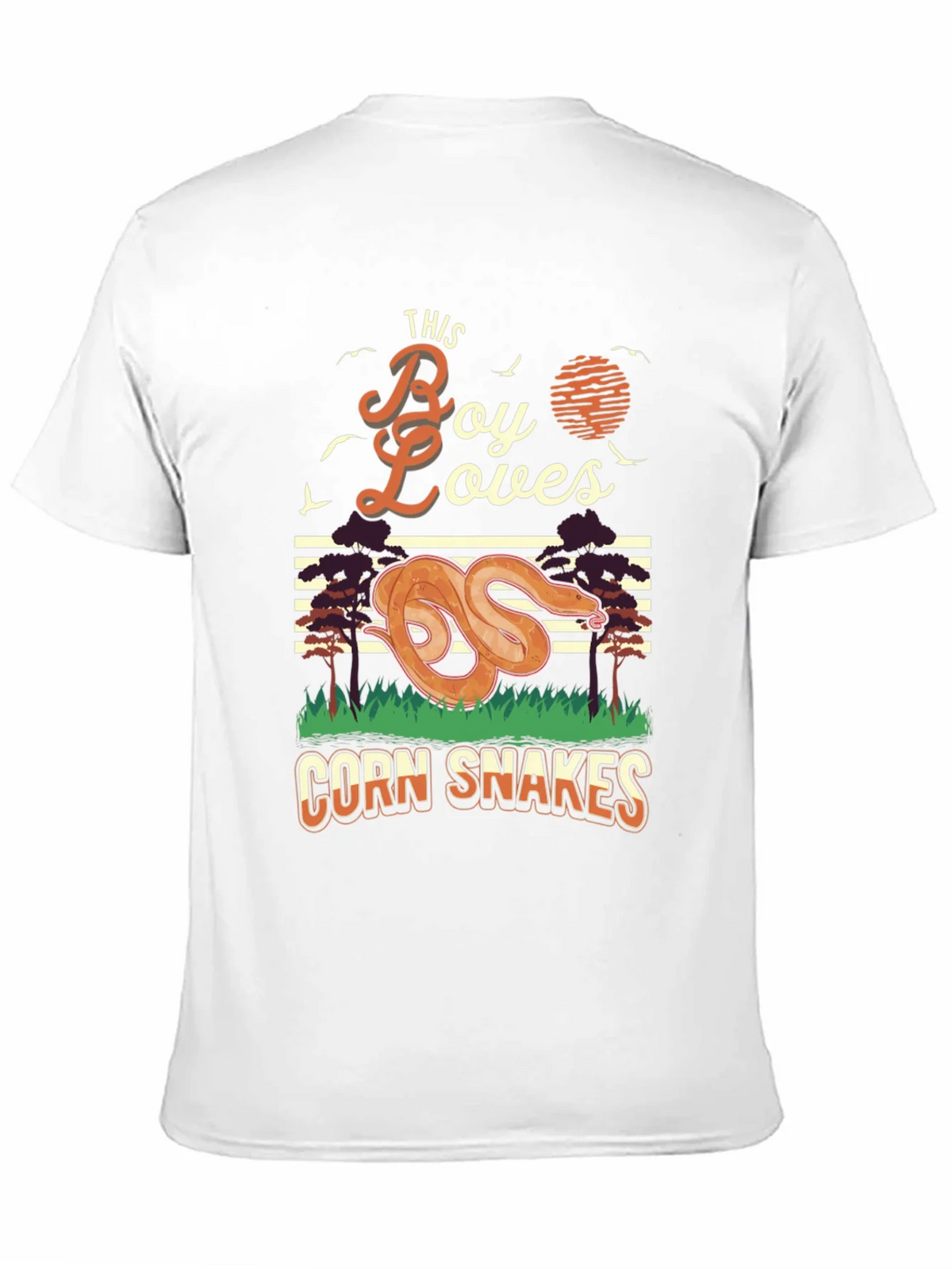 Boy Loves Corn Snakes Graphic T-Shirt product image 7