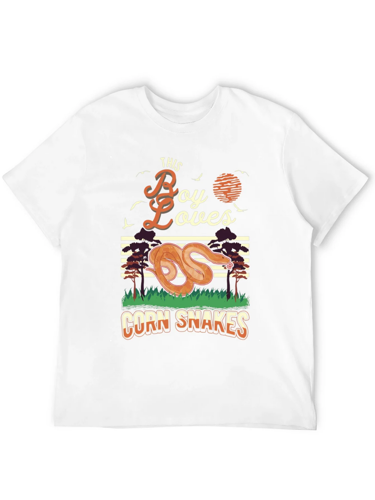Boy Loves Corn Snakes Graphic T-Shirt product image 8