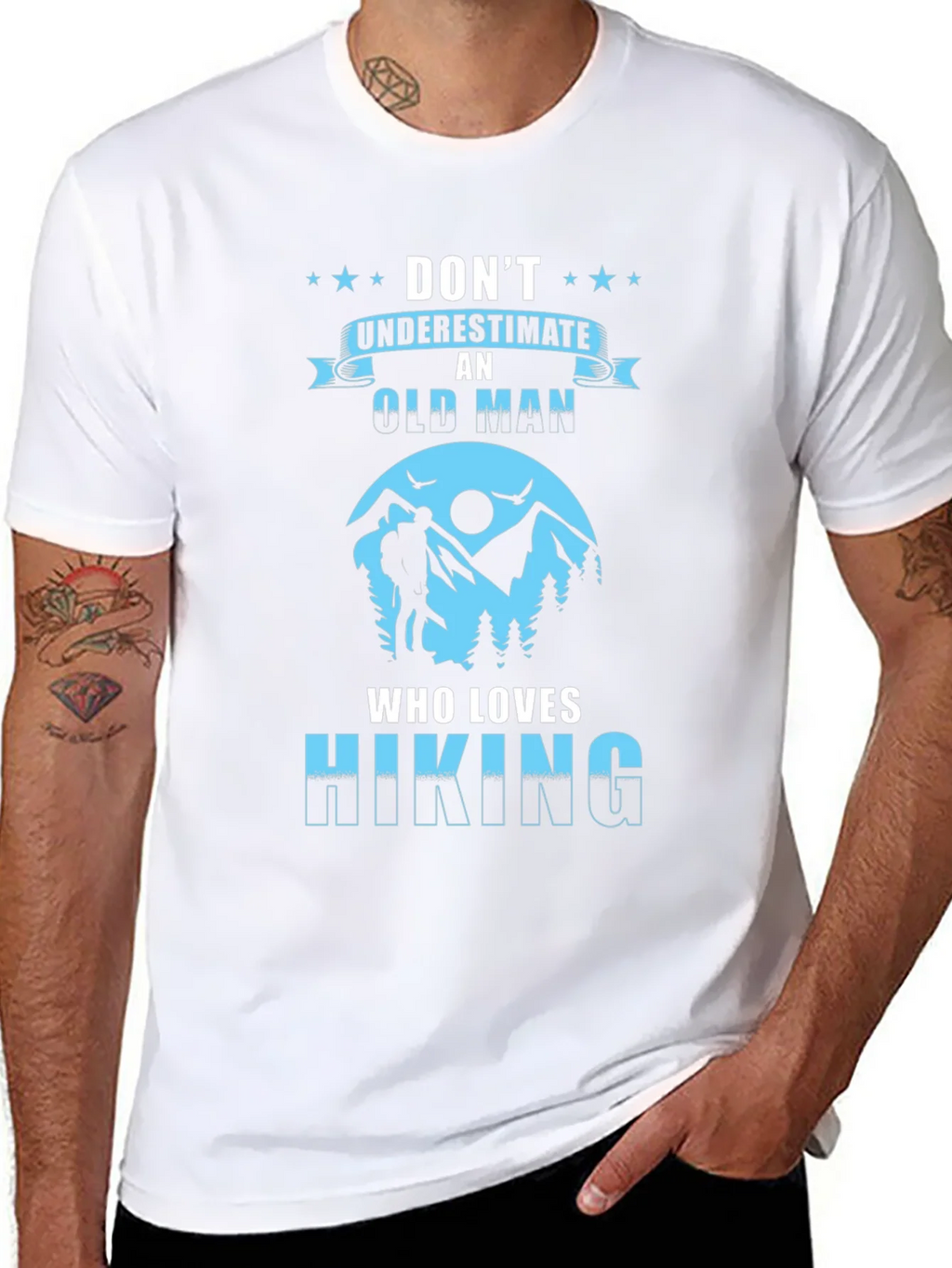 Old Man Hiking T-Shirt product image 7