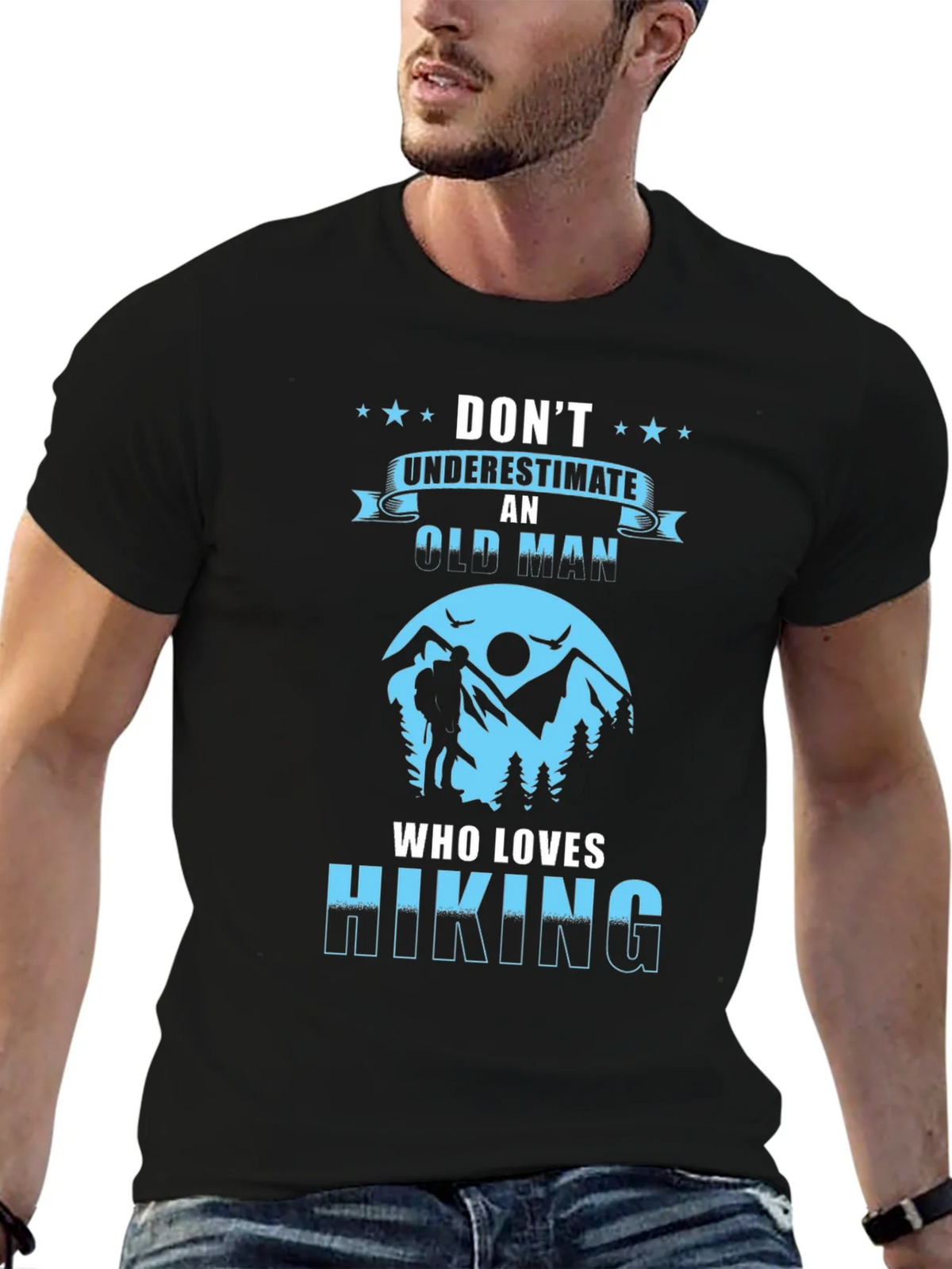 Old Man Hiking T-Shirt product image 6