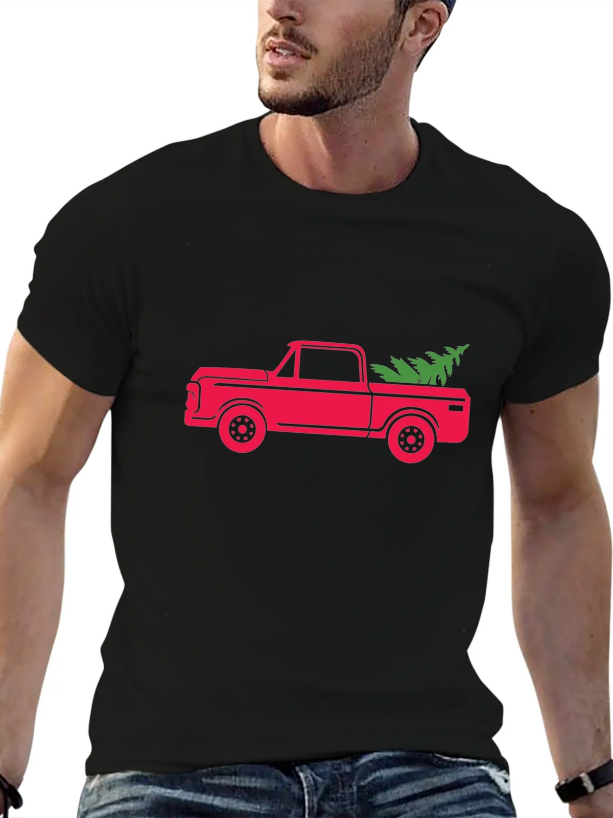 Christmas Tree Truck Graphic Tee product image 6