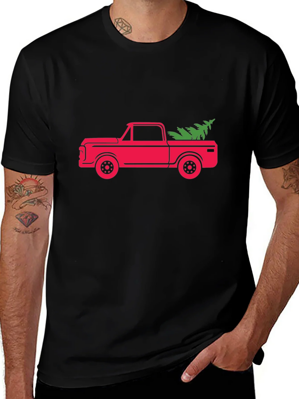 Christmas Tree Truck Graphic Tee product image 1
