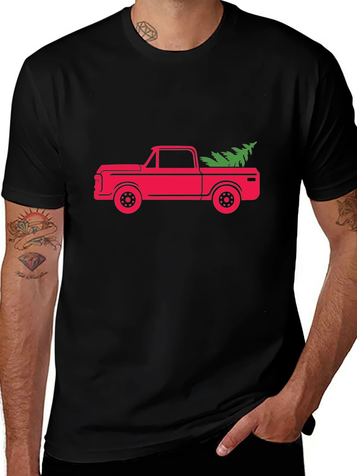 Christmas Tree Truck Graphic Tee product image 1