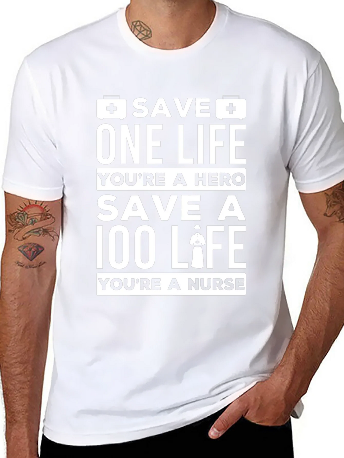 Nurse Hero T-Shirt - Save Lives product image 7