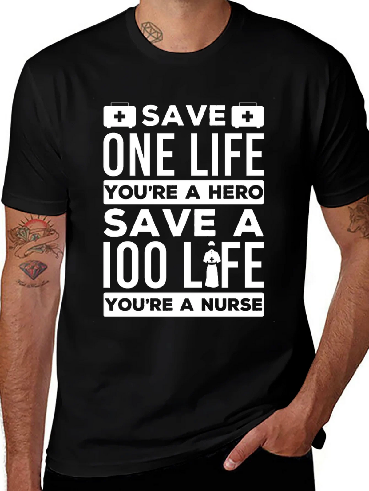 Nurse Hero T-Shirt - Save Lives product image 1