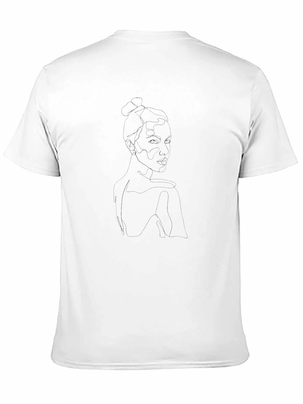 Minimalist Woman Portrait Graphic Tee - Stylish Black Shirt product image 10