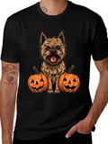 Dog & Pumpkin Halloween T-Shirt product image 1