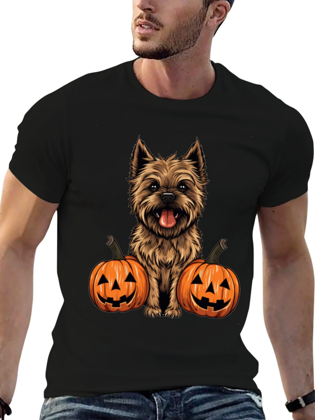 Dog & Pumpkin Halloween T-Shirt product image 4