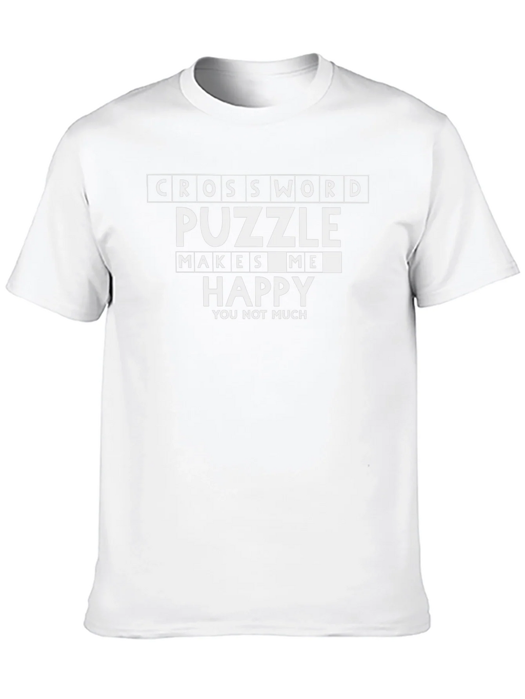 Crossword Puzzle Makes Me Happy T-Shirt product image 6