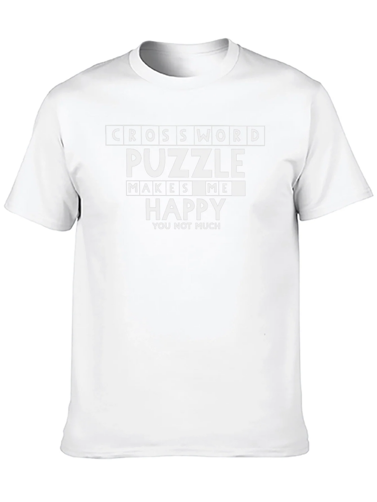 Crossword Puzzle Makes Me Happy T-Shirt product image 6