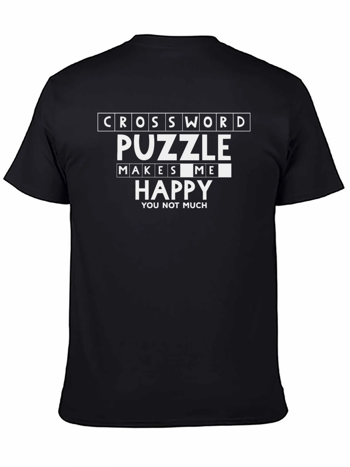 Crossword Puzzle Makes Me Happy T-Shirt product image 2