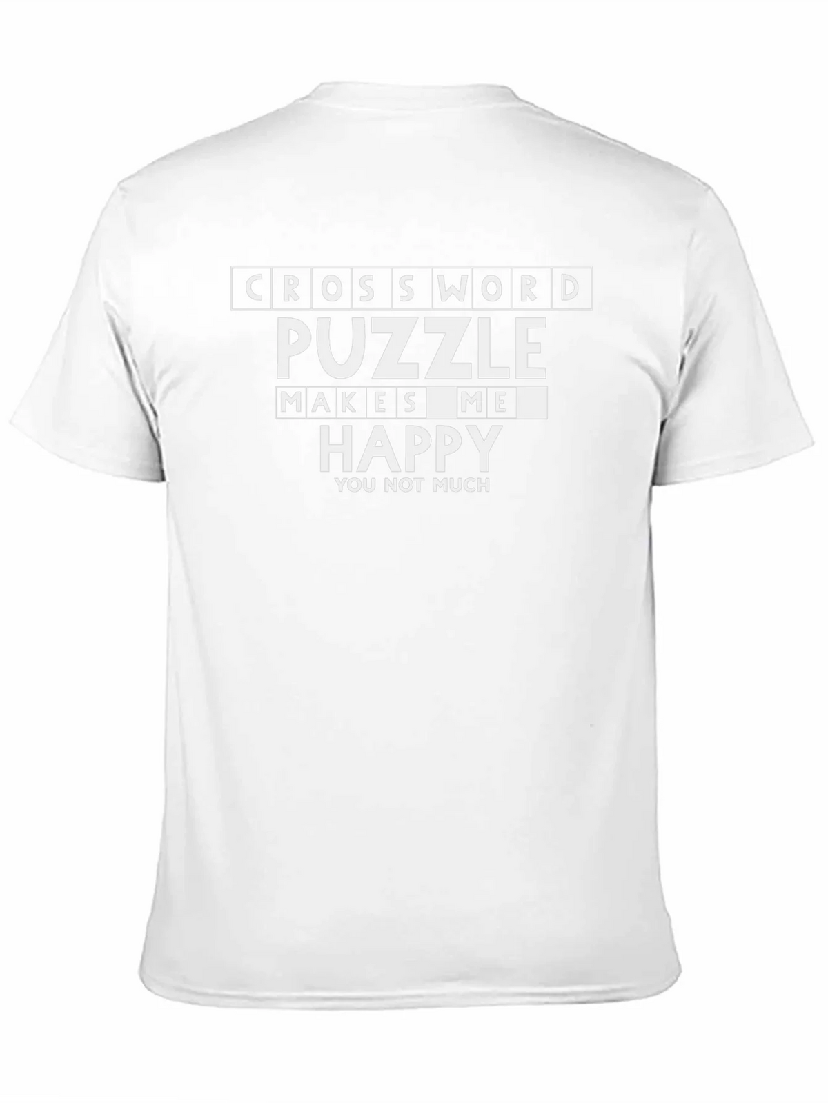 Crossword Puzzle Makes Me Happy T-Shirt product image 7