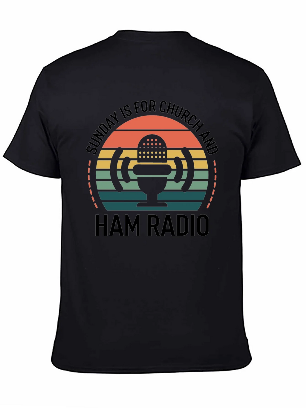 Sunday Church & Ham Radio T-Shirt product image 3