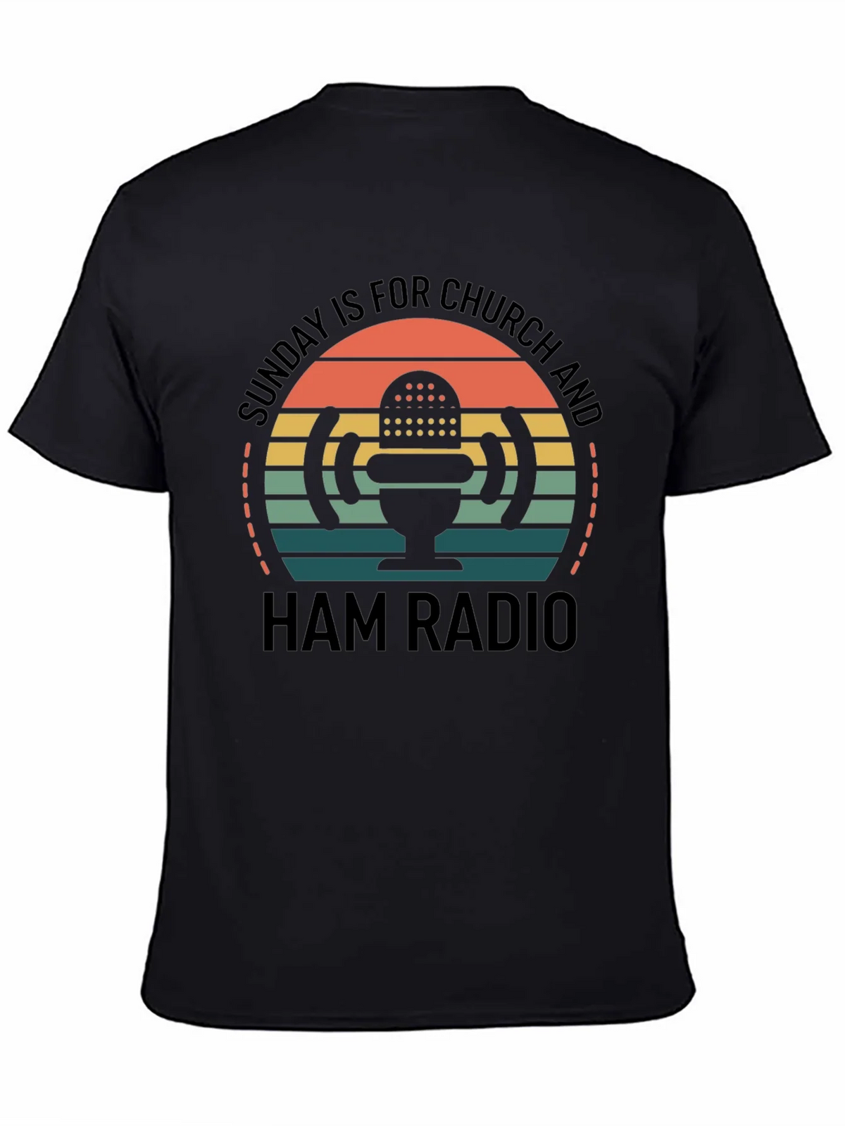 Sunday Church & Ham Radio T-Shirt product image 3