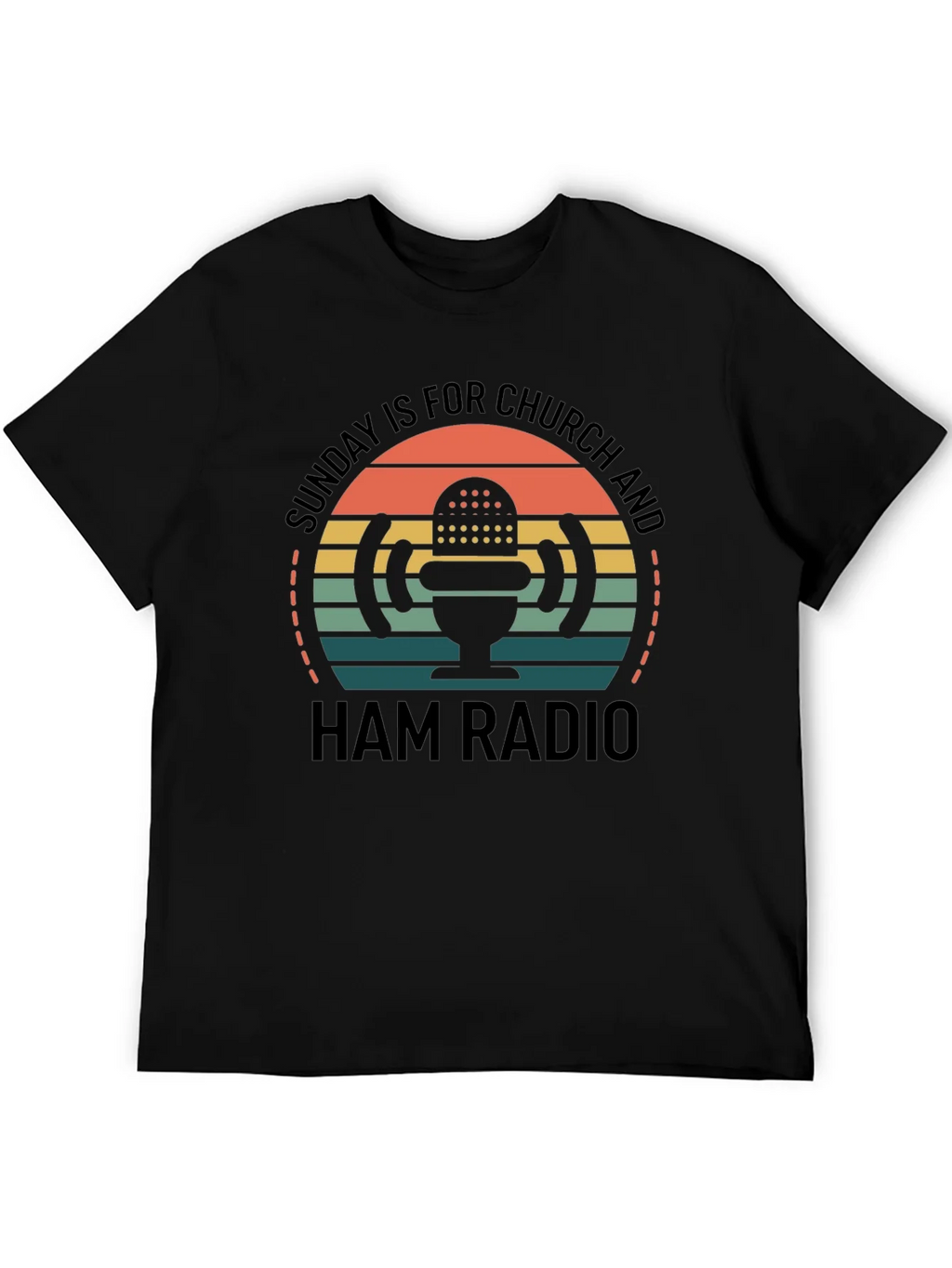 Sunday Church & Ham Radio T-Shirt product image 4