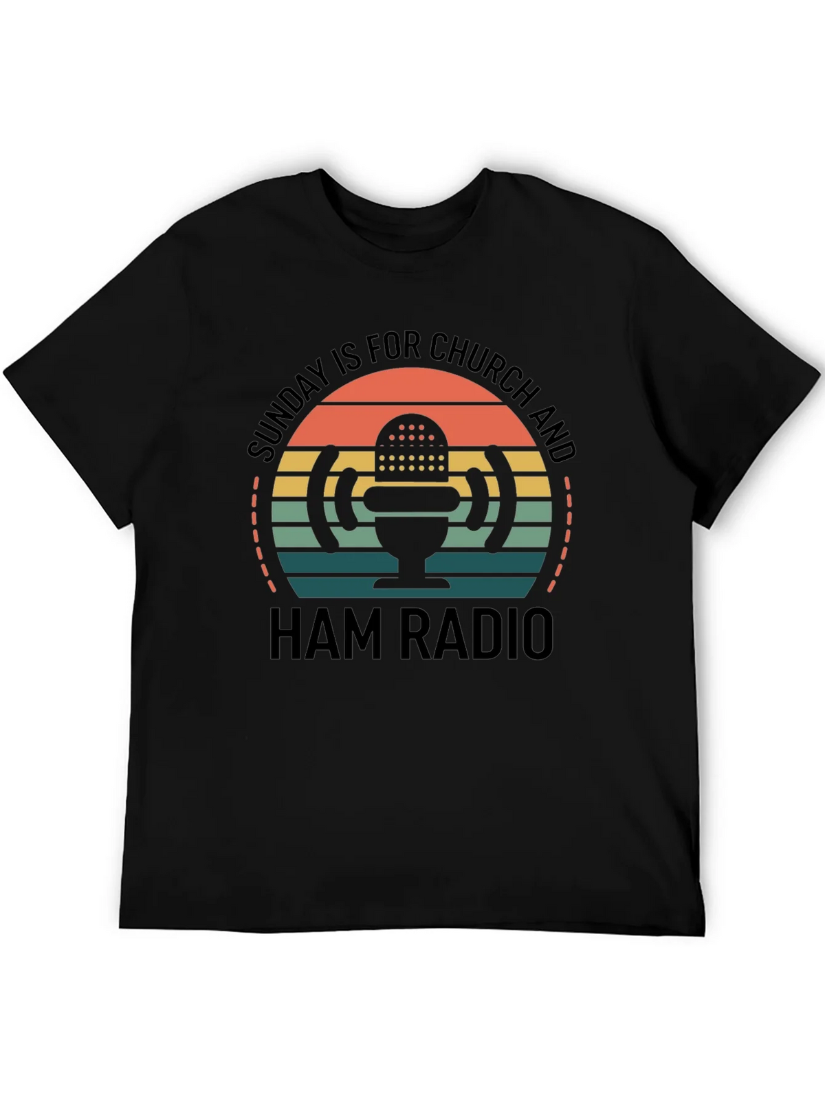 Sunday Church & Ham Radio T-Shirt product image 4