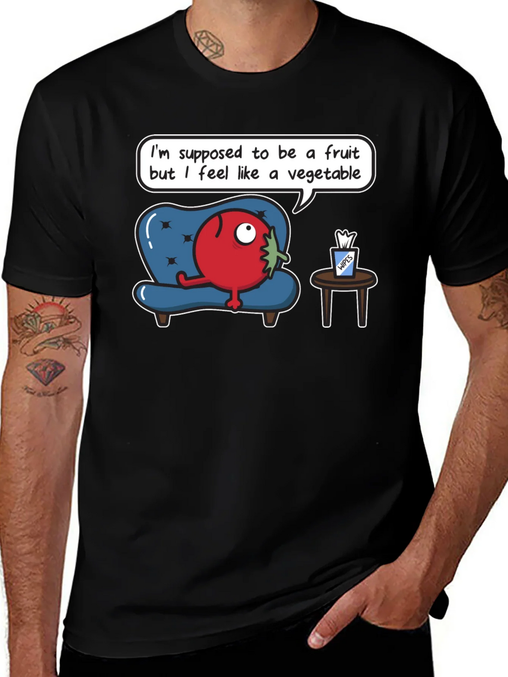 Funny Tomato T-Shirt - Fruit or Vegetable? product image 1