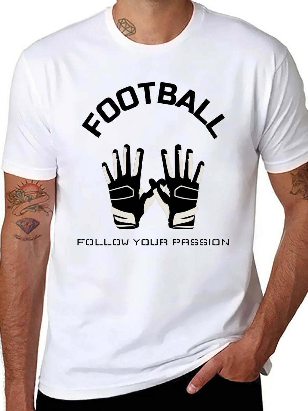 Football Passion Black Graphic T-Shirt product image 2