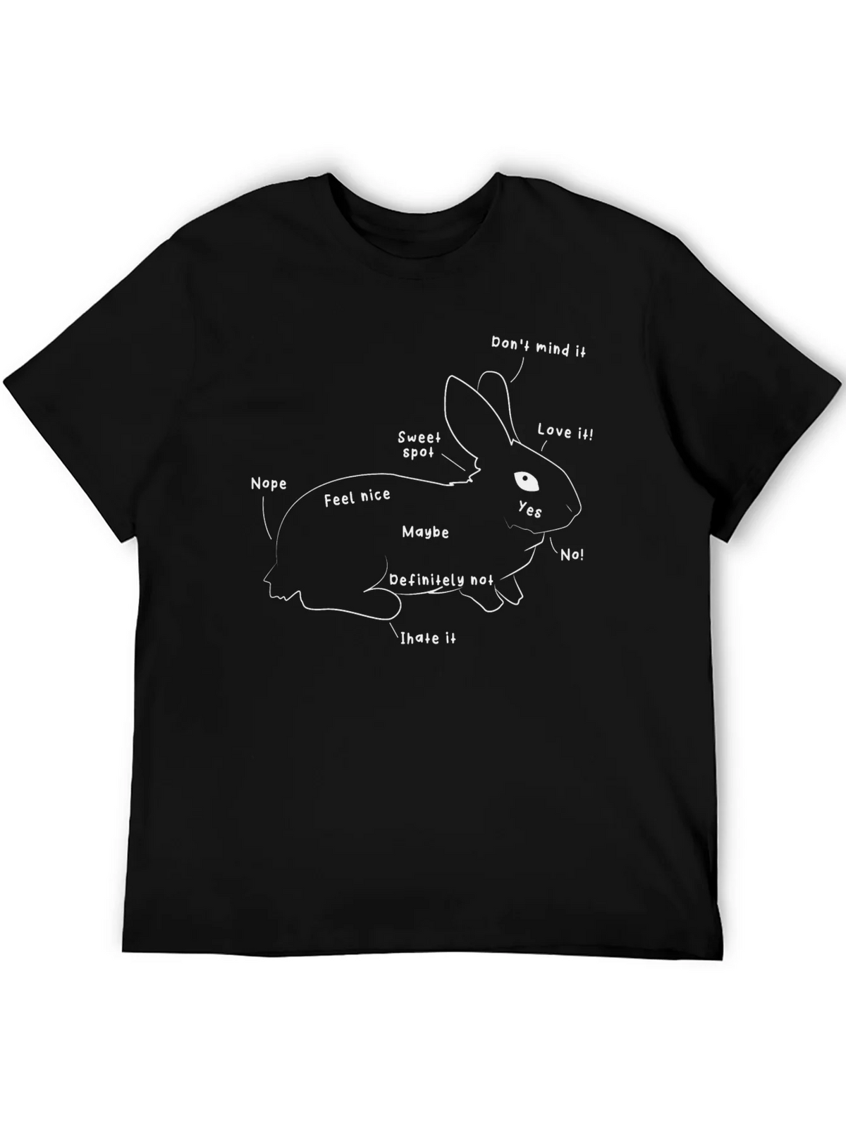 Rabbit Anatomy Funny T-Shirt product image 5