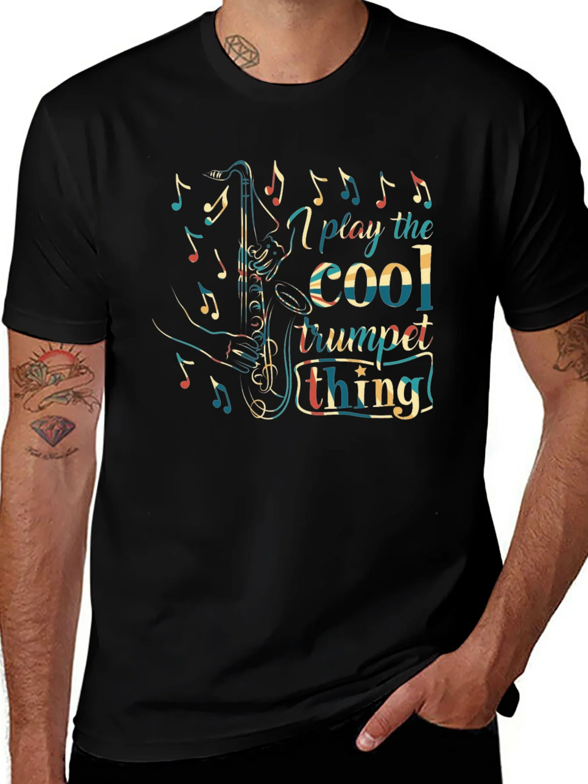 Cool Trumpet Thing Graphic Tee product image 1