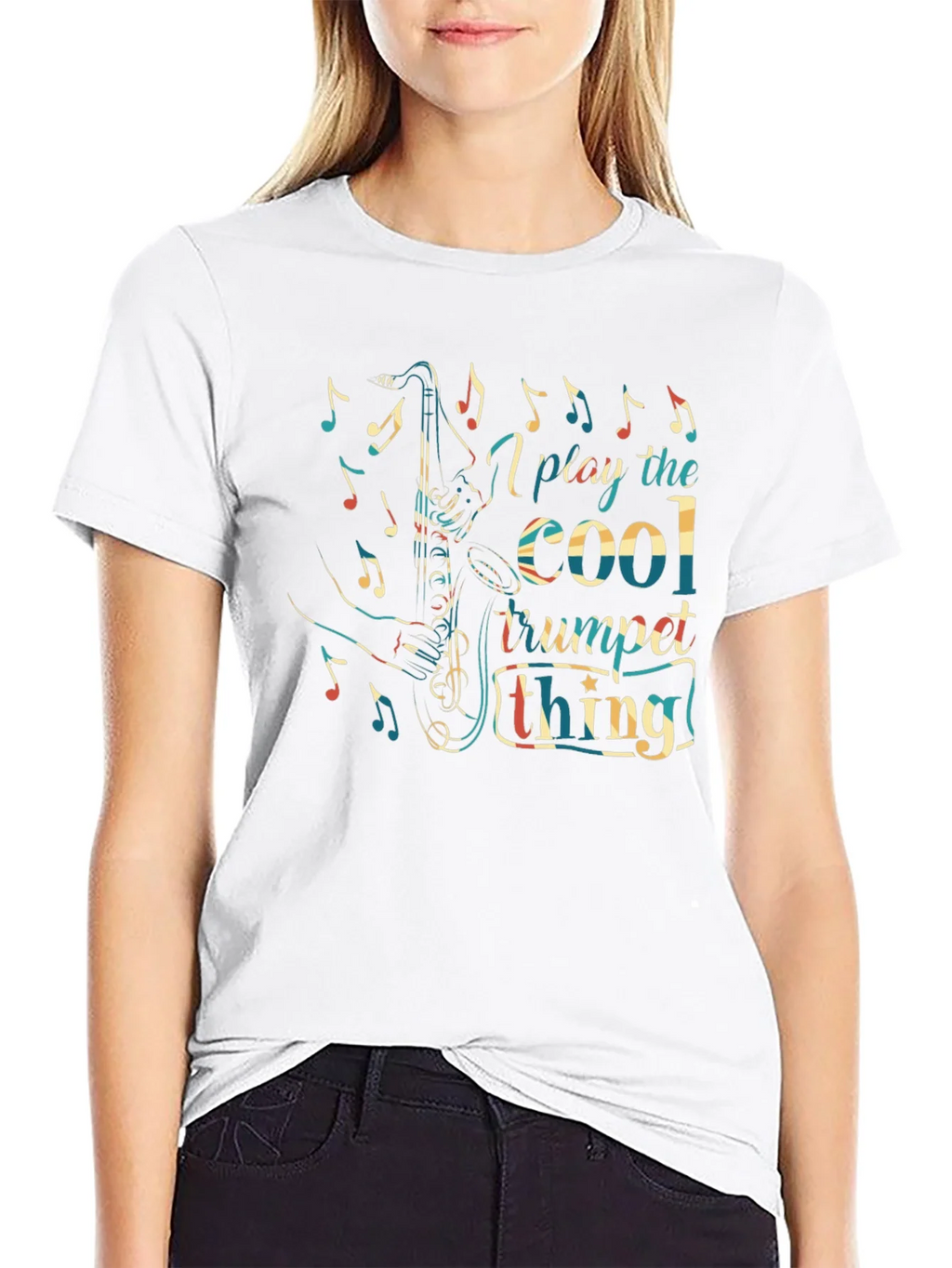 Cool Trumpet Thing Graphic Tee product image 7