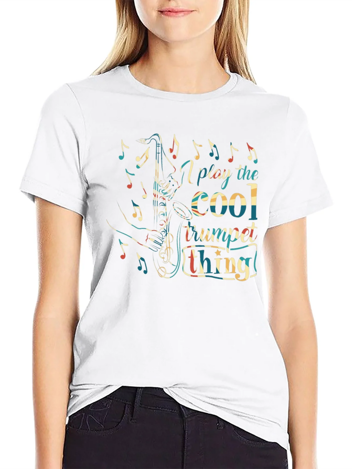 Cool Trumpet Thing Graphic Tee product image 7