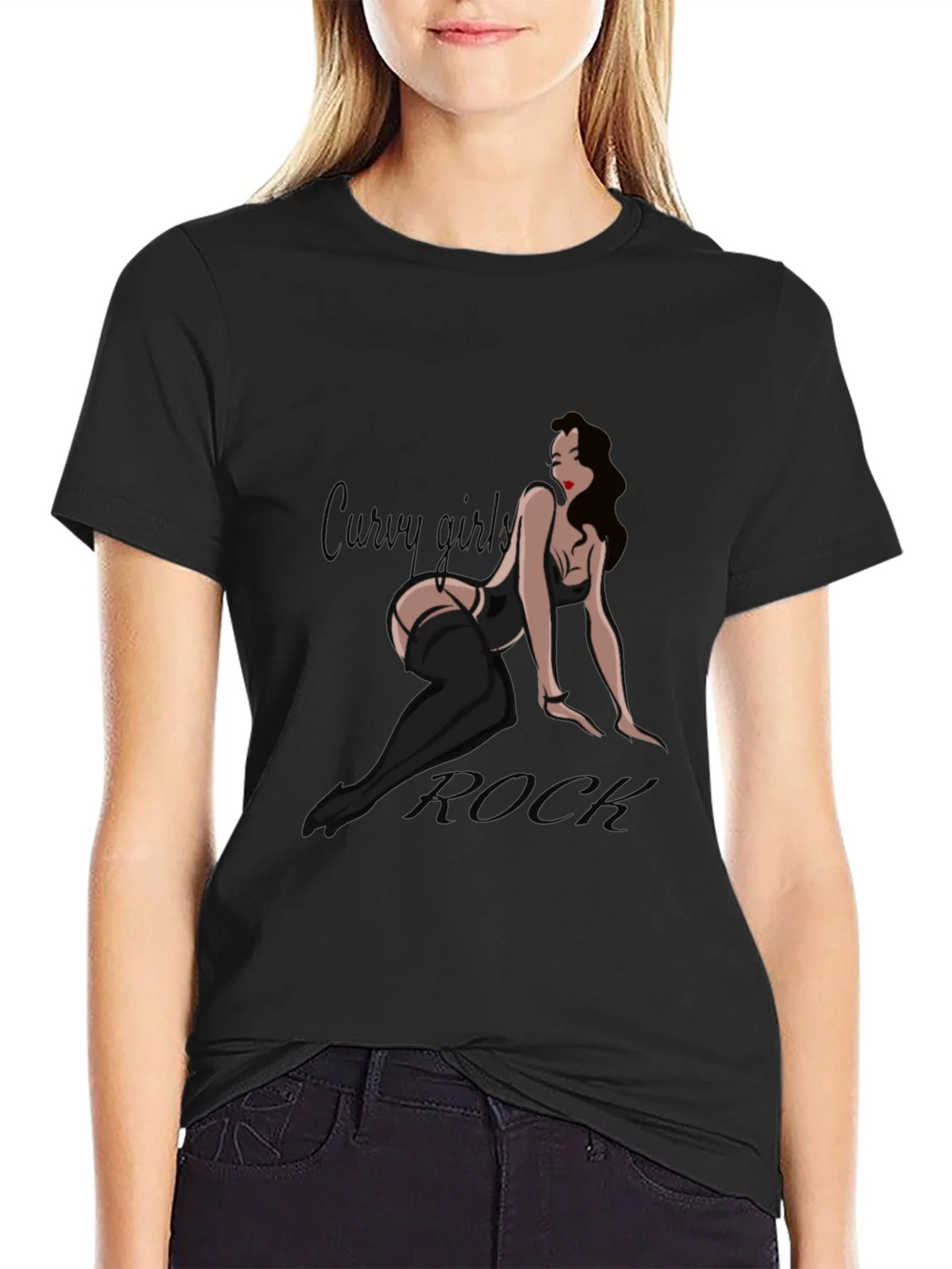 Curvy Girl Rock Graphic Tee product image 2