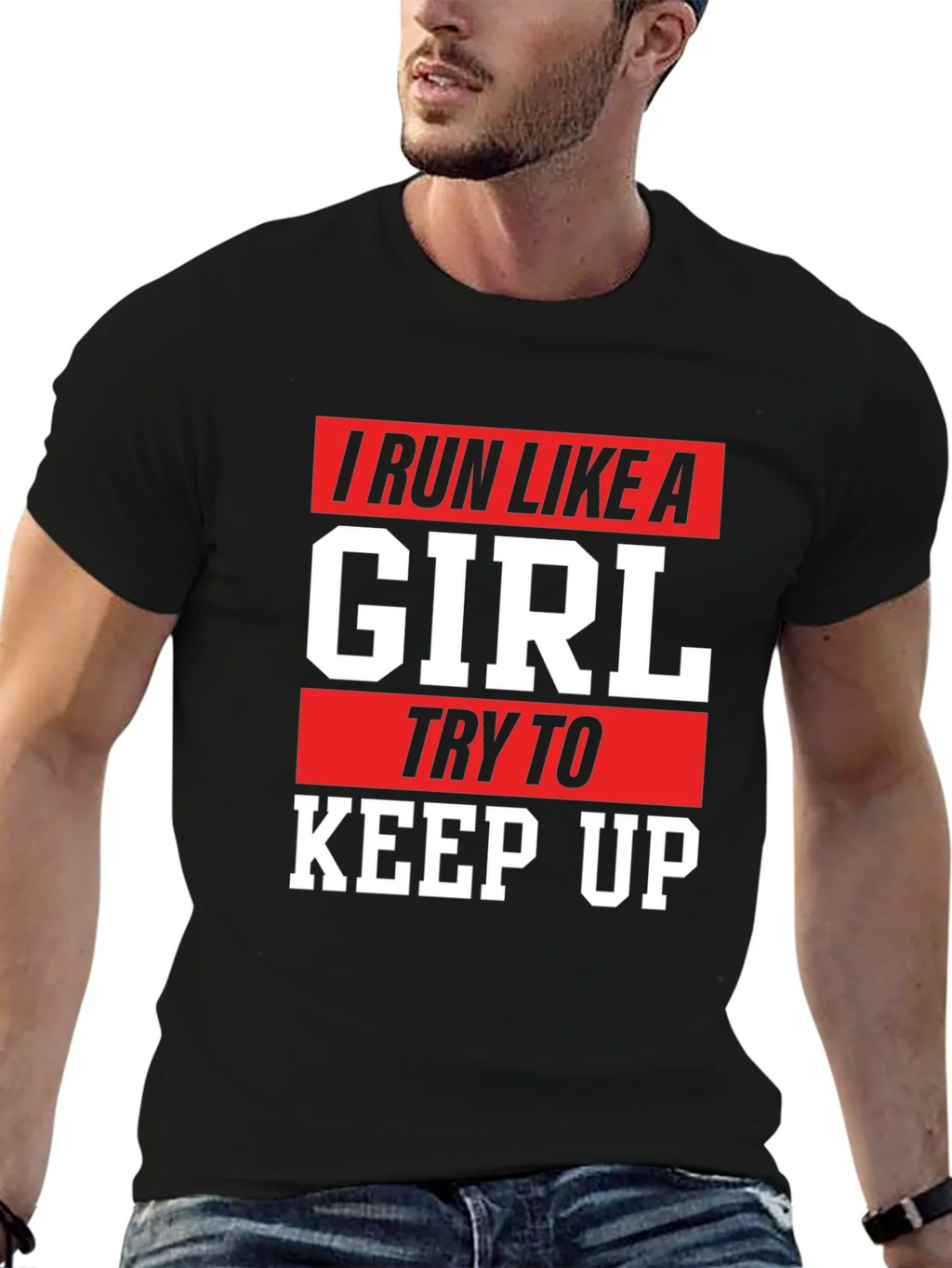I Run Like a Girl Graphic T-Shirt product image 6