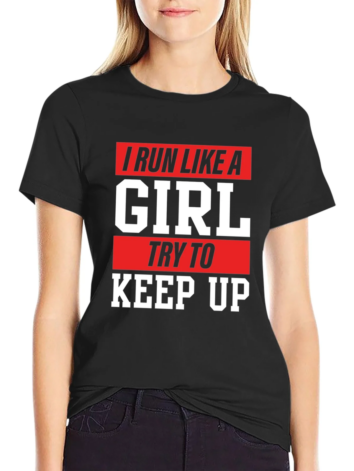 I Run Like a Girl Graphic T-Shirt product image 2