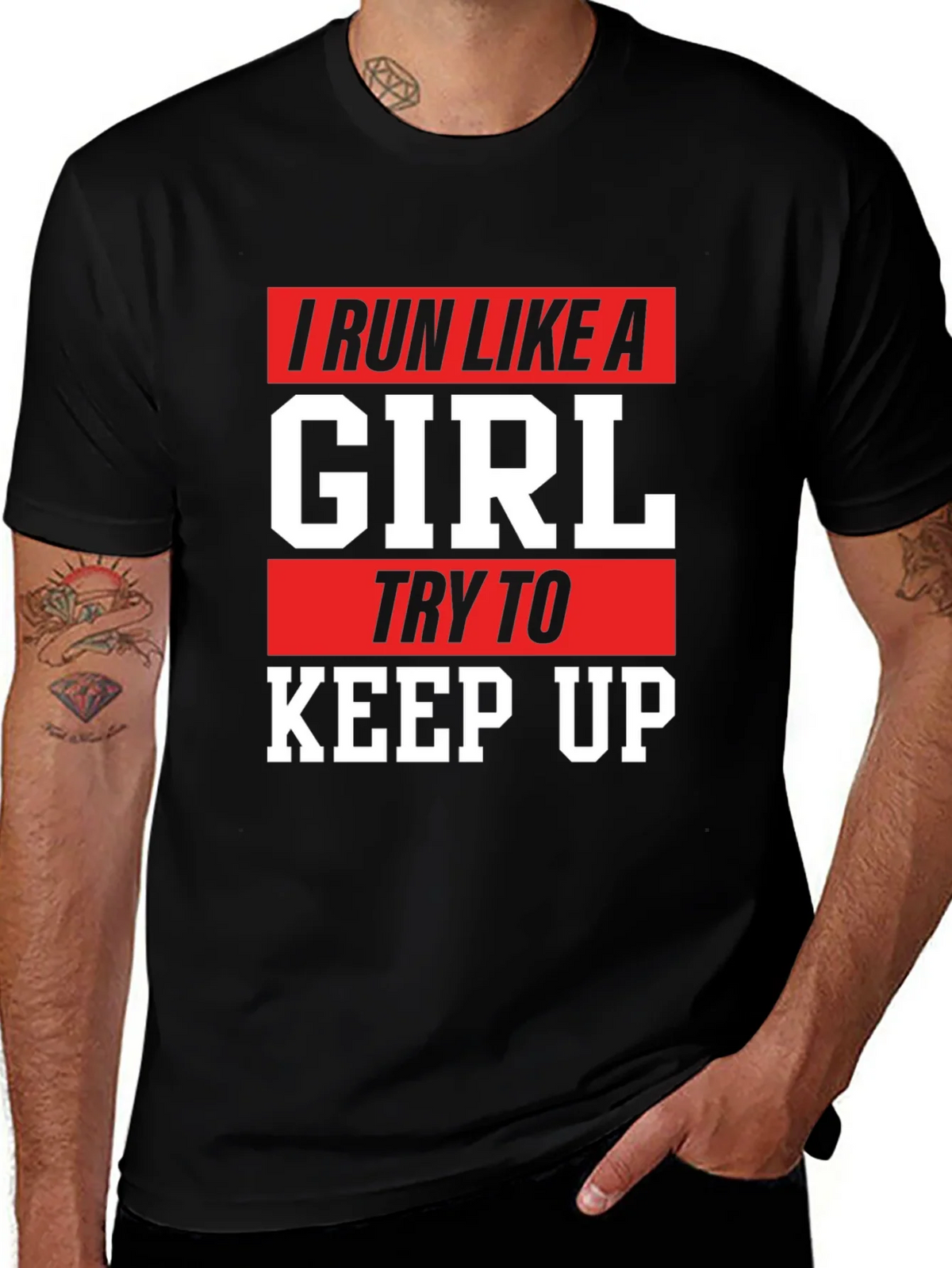 I Run Like a Girl Graphic T-Shirt product image 1