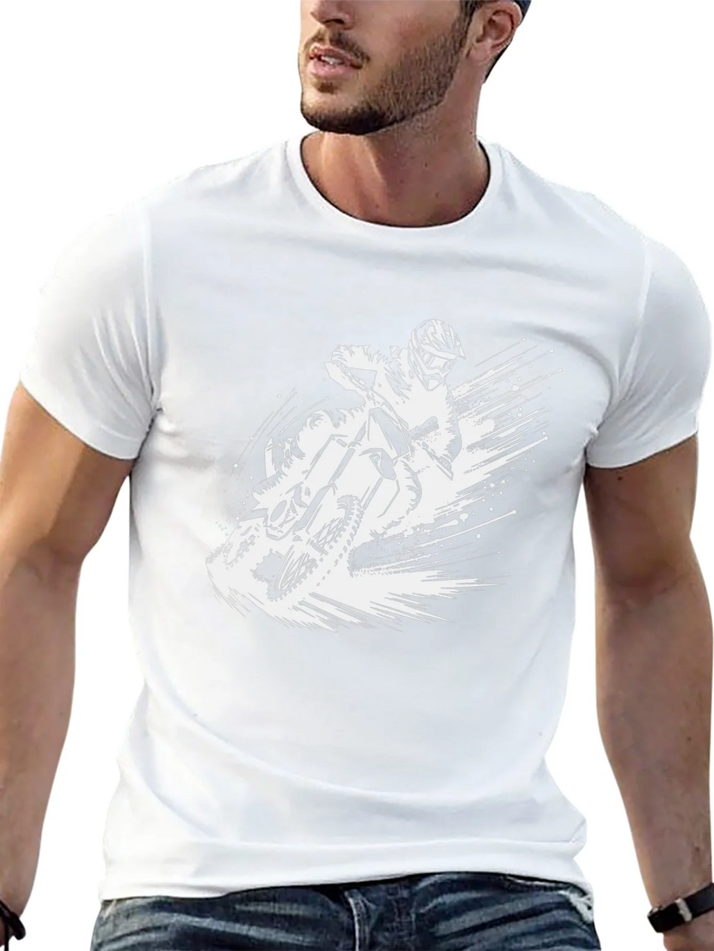 Motocross Rider Graphic Tee - Black product image 12