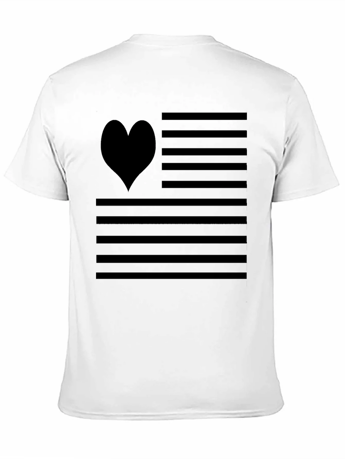 Heart Flag Graphic Tee - Patriotic Love T-Shirt product image 10