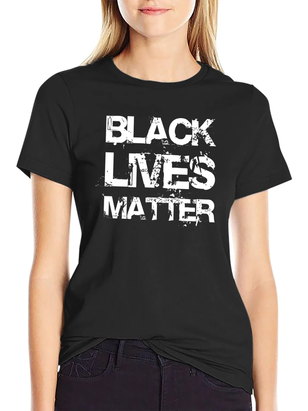 Black Lives Matter Graphic T-Shirt - Distressed Print product image 2